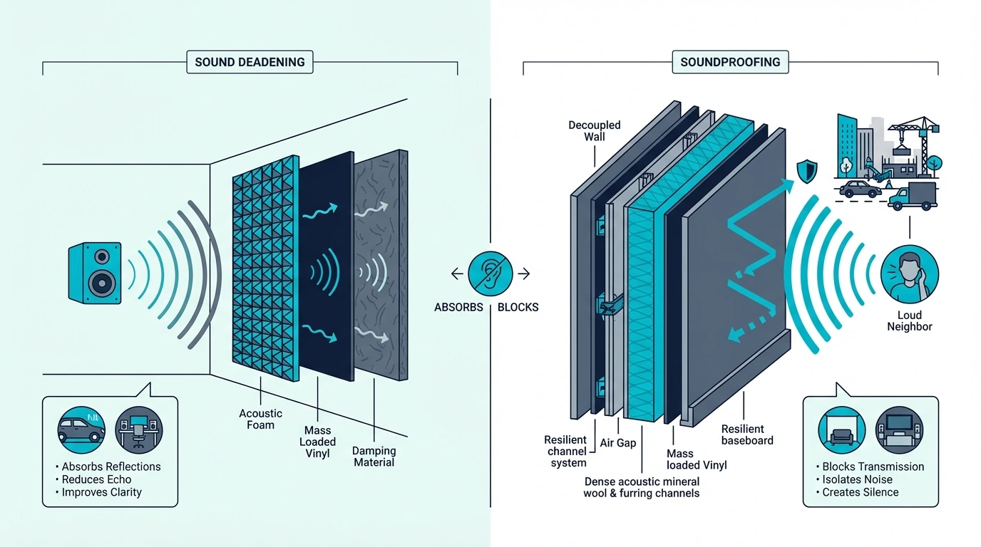 How sound deadening reduces vibration and resonance
