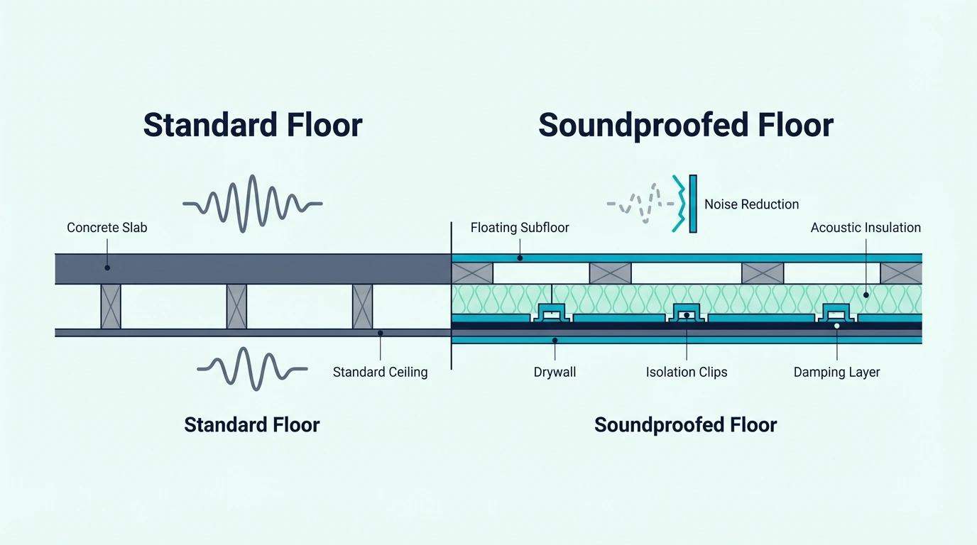What is possible when soundproofing a basement