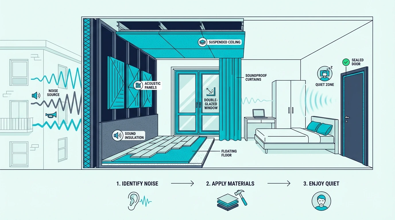 Apartment bedroom soundproofing options