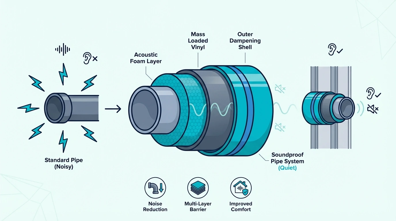 Overview of soundproofing noisy drain pipes