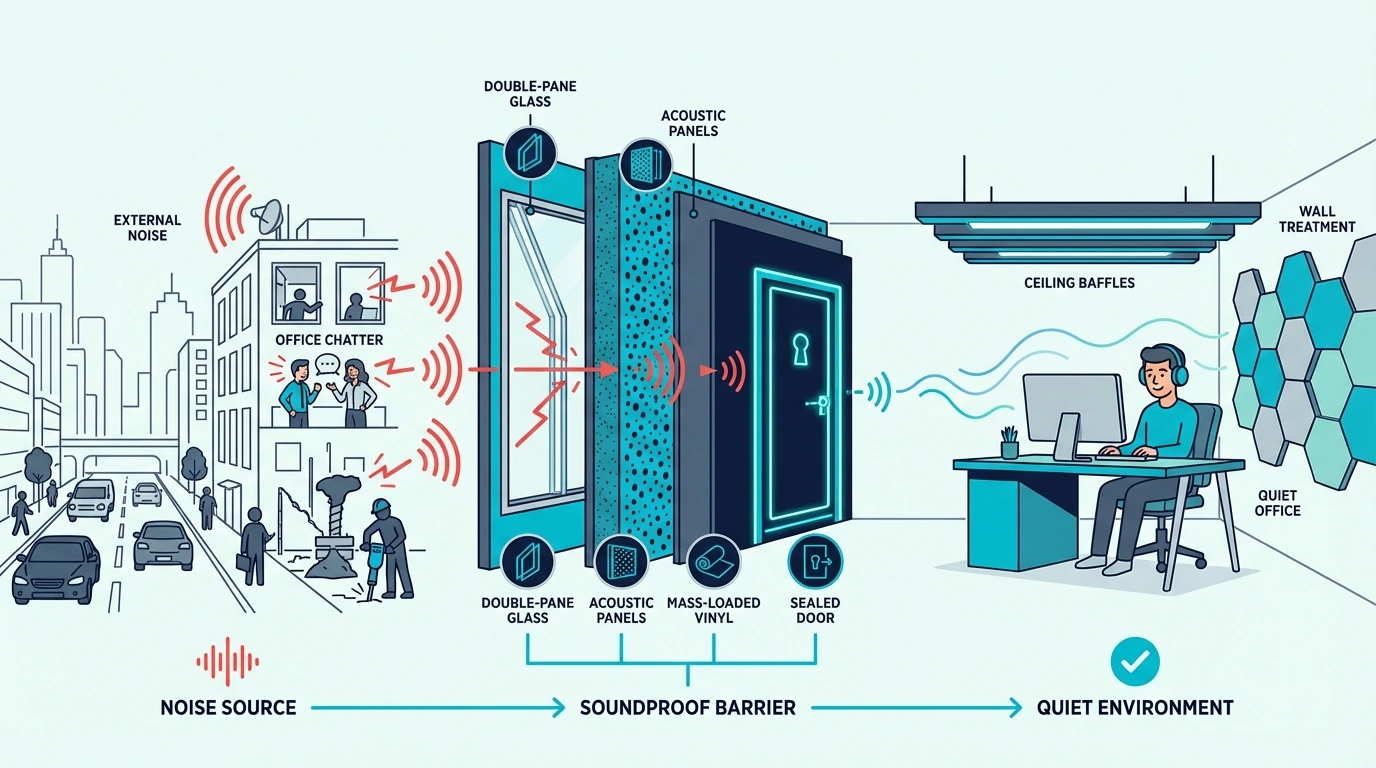 Soundproofing options for a small office