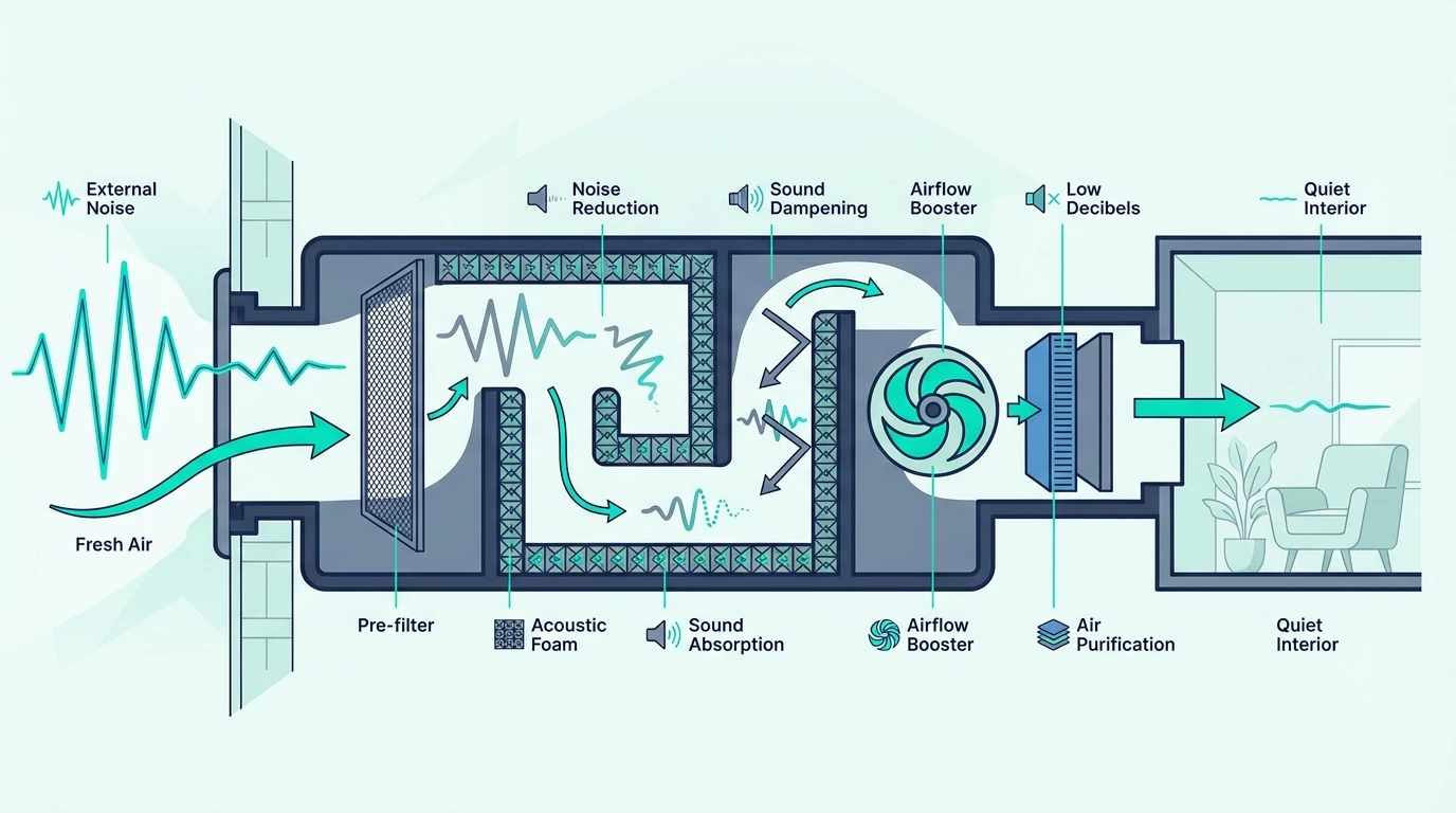 How sound travels through vents and ducts