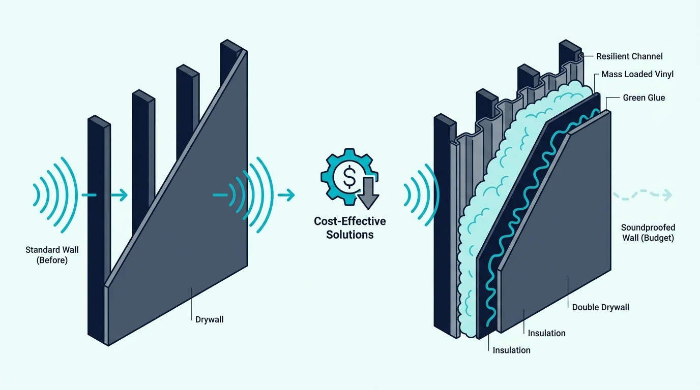 Cheap ways to soundproof a wall