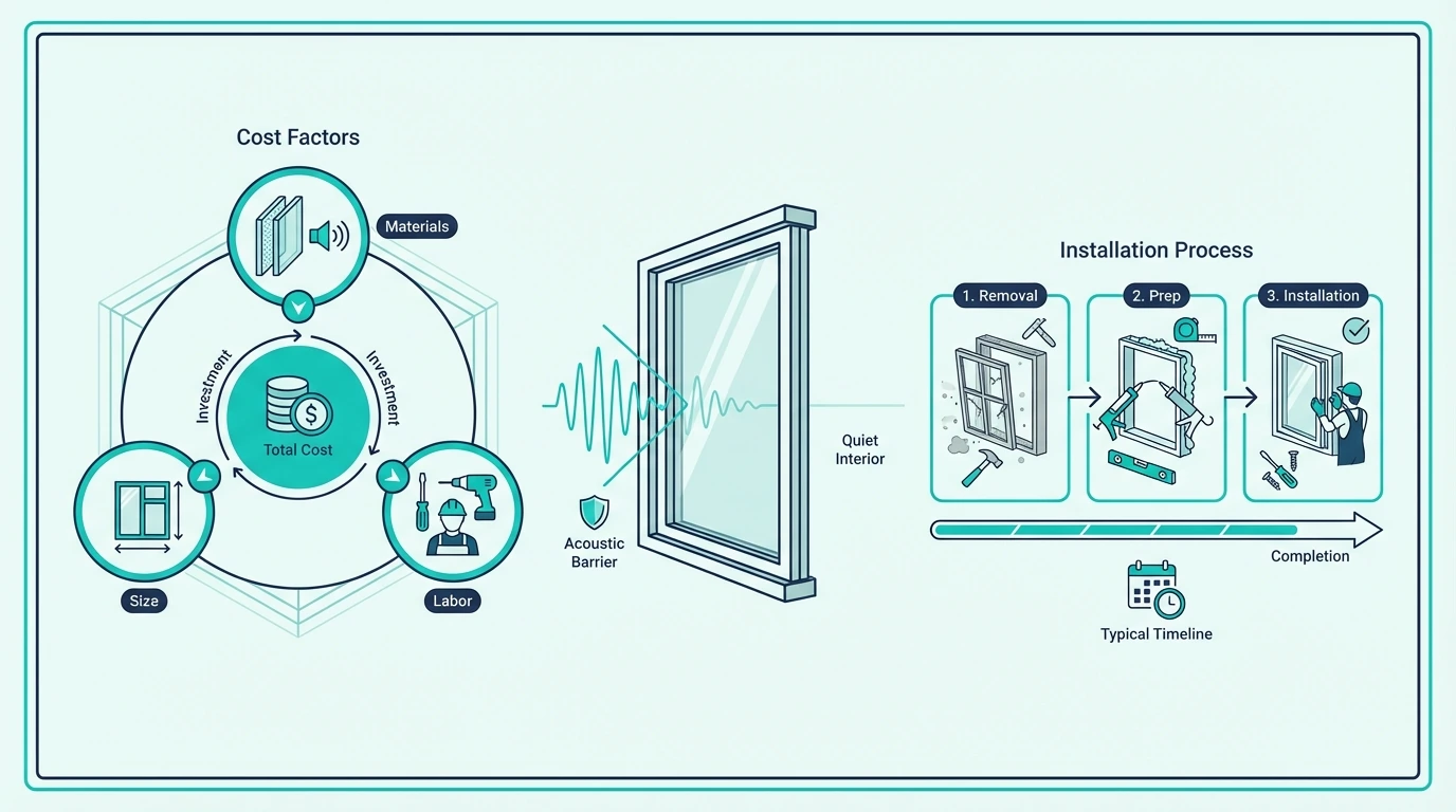 Installation costs for soundproof windows