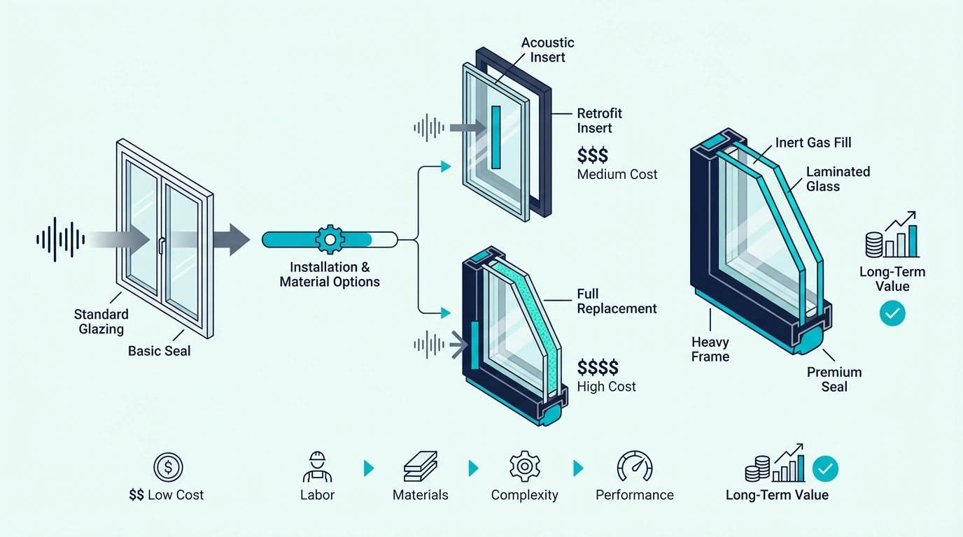 Overview of soundproof window costs
