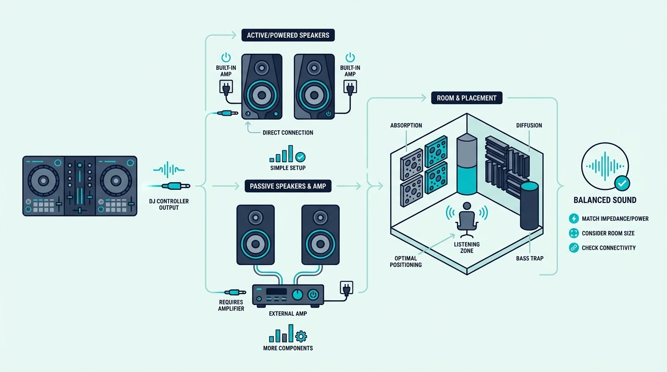 Selection criteria for speakers used with DJ controllers