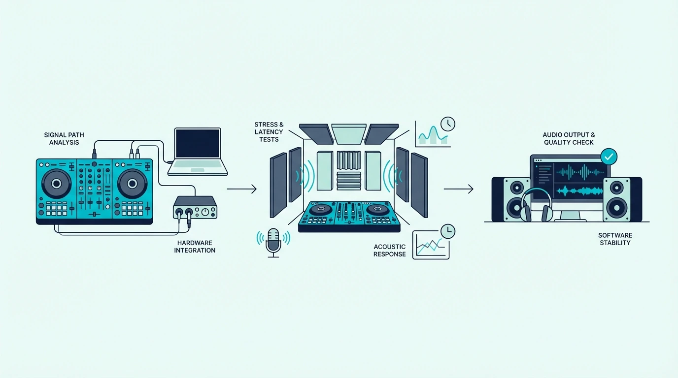 Testing methodology for DJ controllers