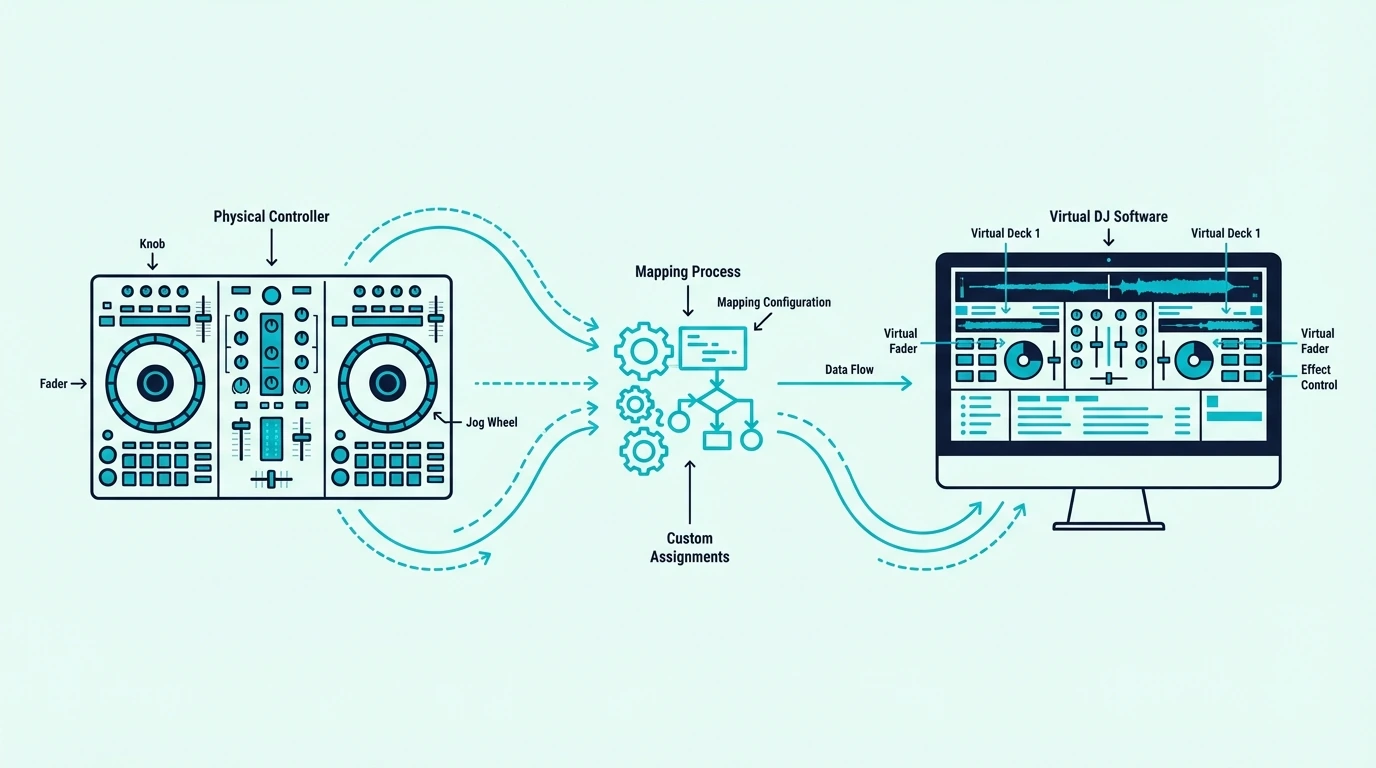VirtualDJ controller mapping explained