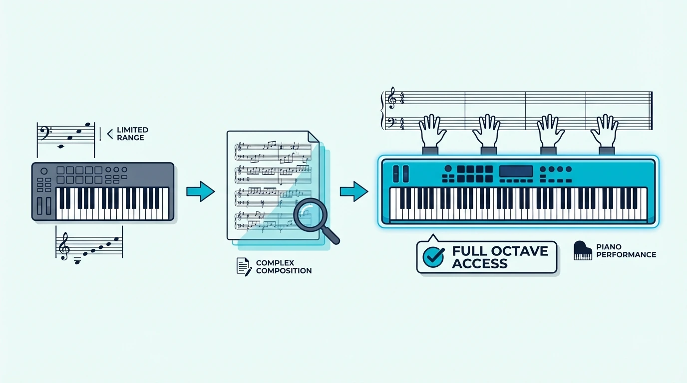 When an 88-key MIDI controller is useful
