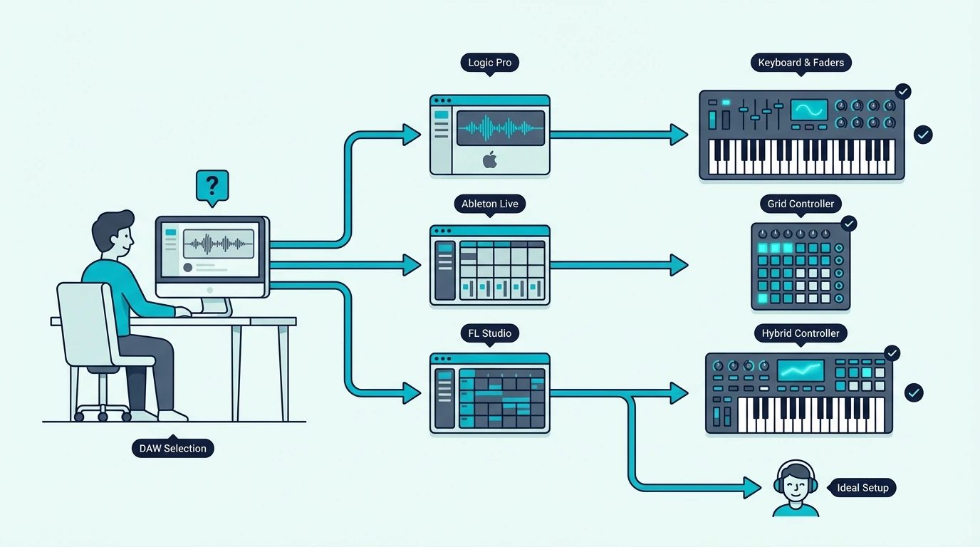 Choosing a MIDI controller based on your DAW