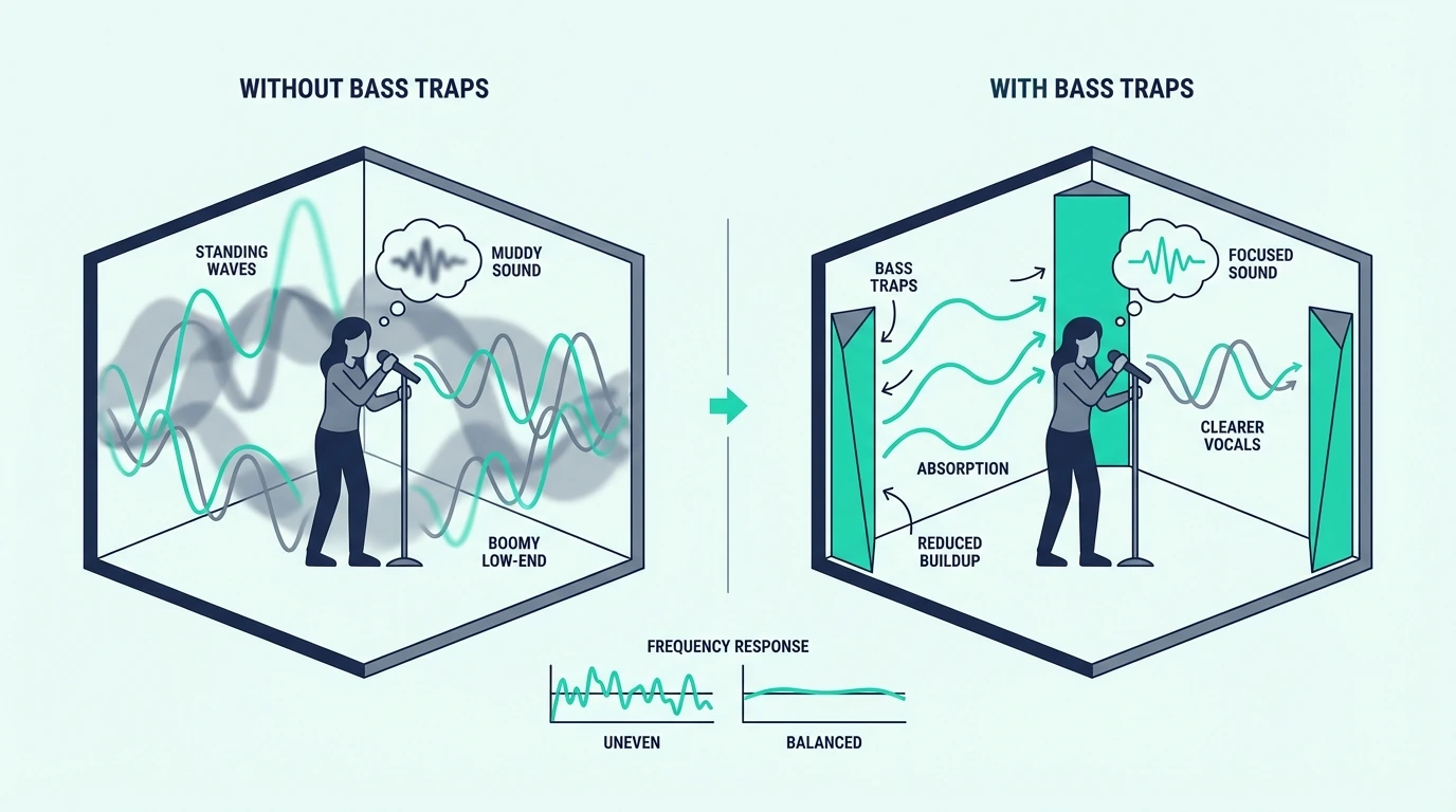 Why vocal rooms need bass traps