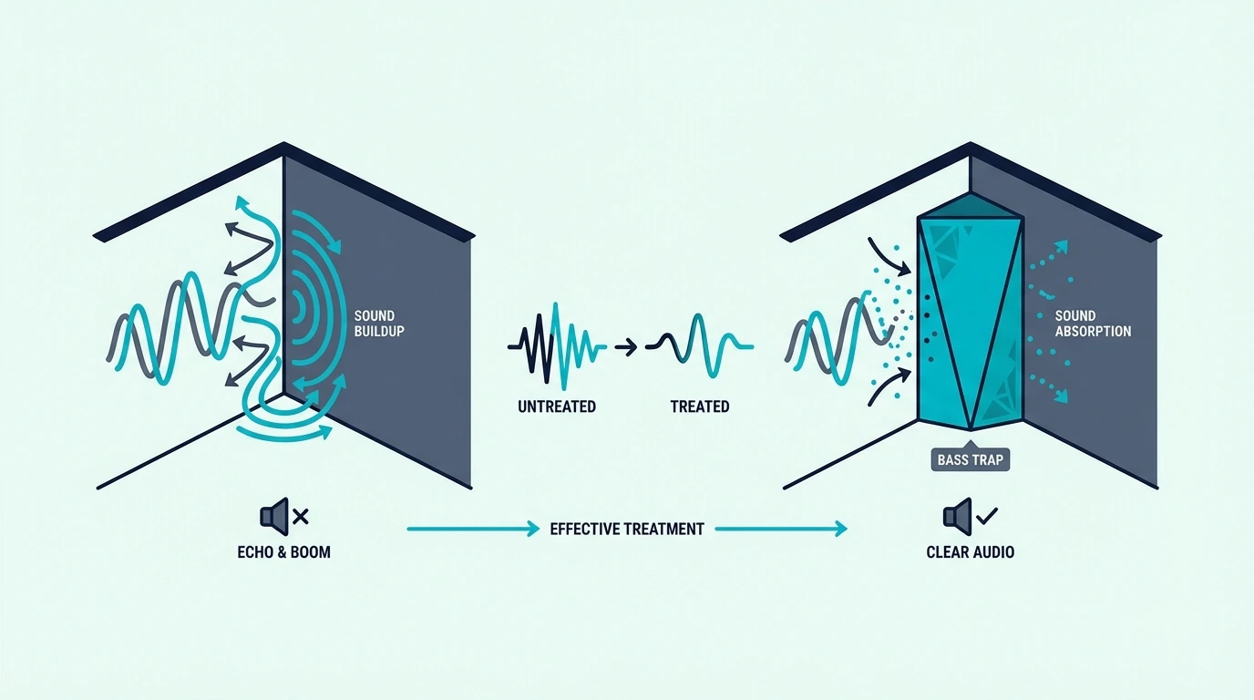 Why room corners matter for acoustic treatment