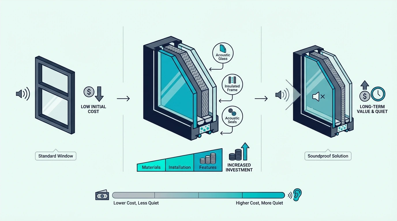 Cost ranges for soundproofing windows