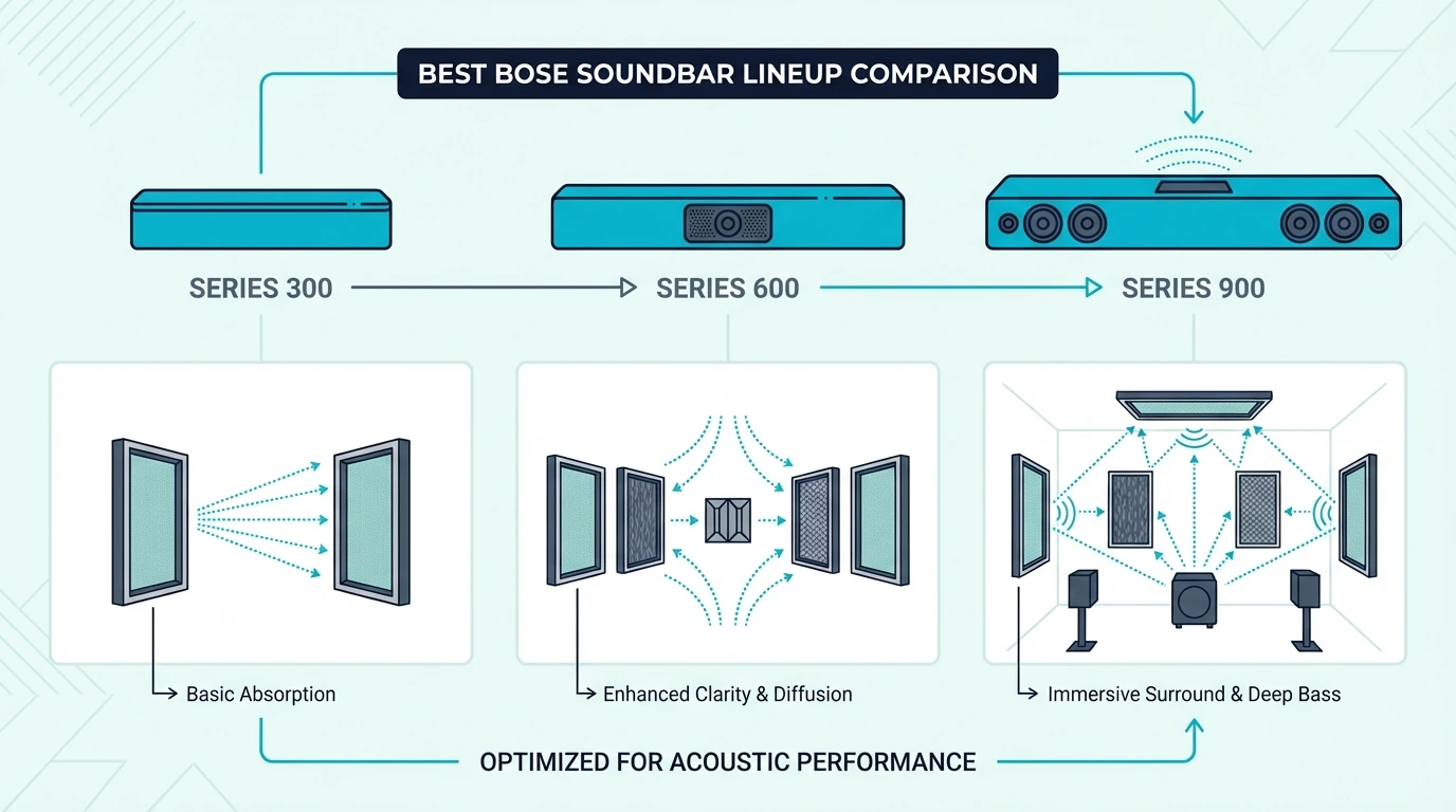 Bose soundbar lineup compared