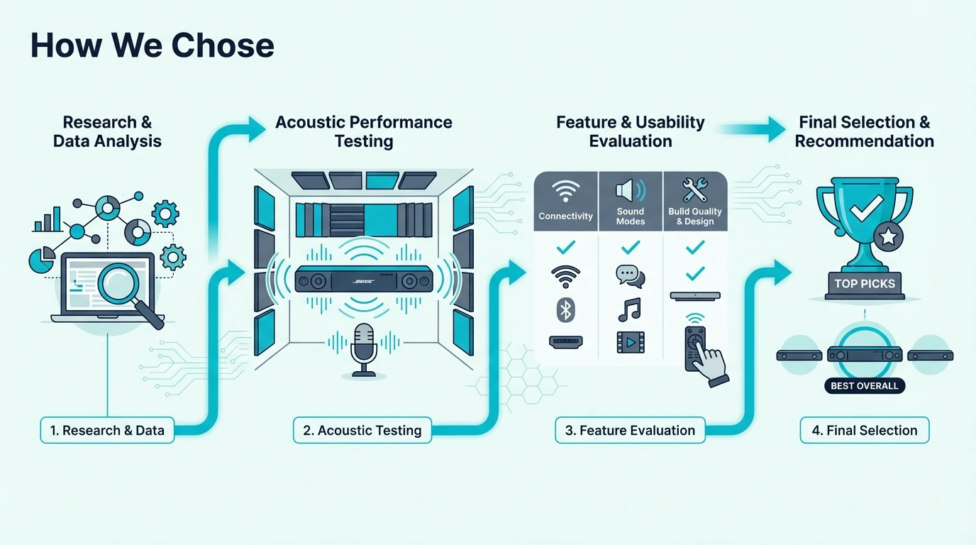 How Bose soundbars were chosen for comparison