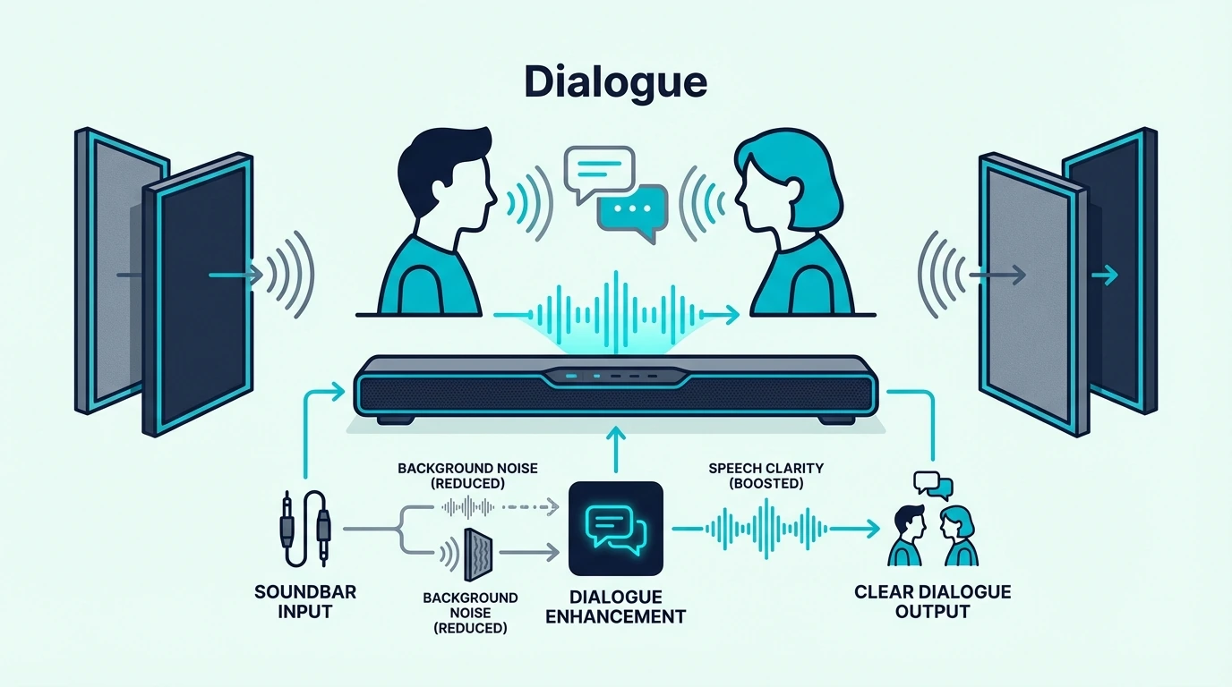 Budget soundbar option focused on clearer dialogue