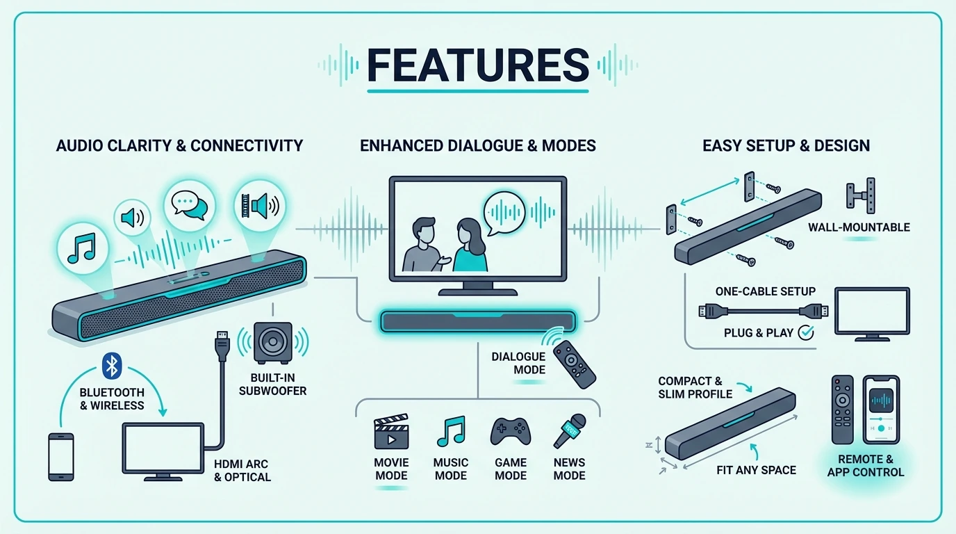 Key features to compare in budget soundbars