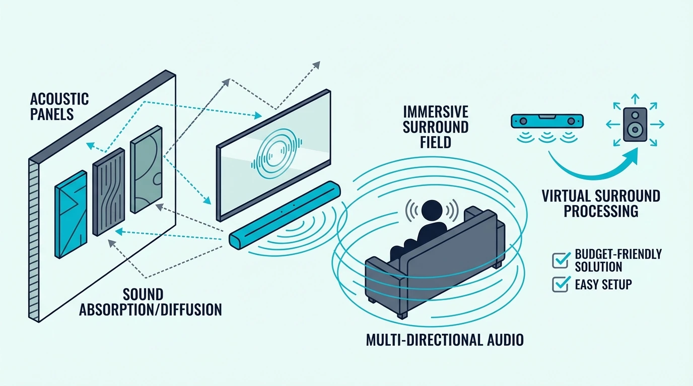Budget soundbar option with surround sound features