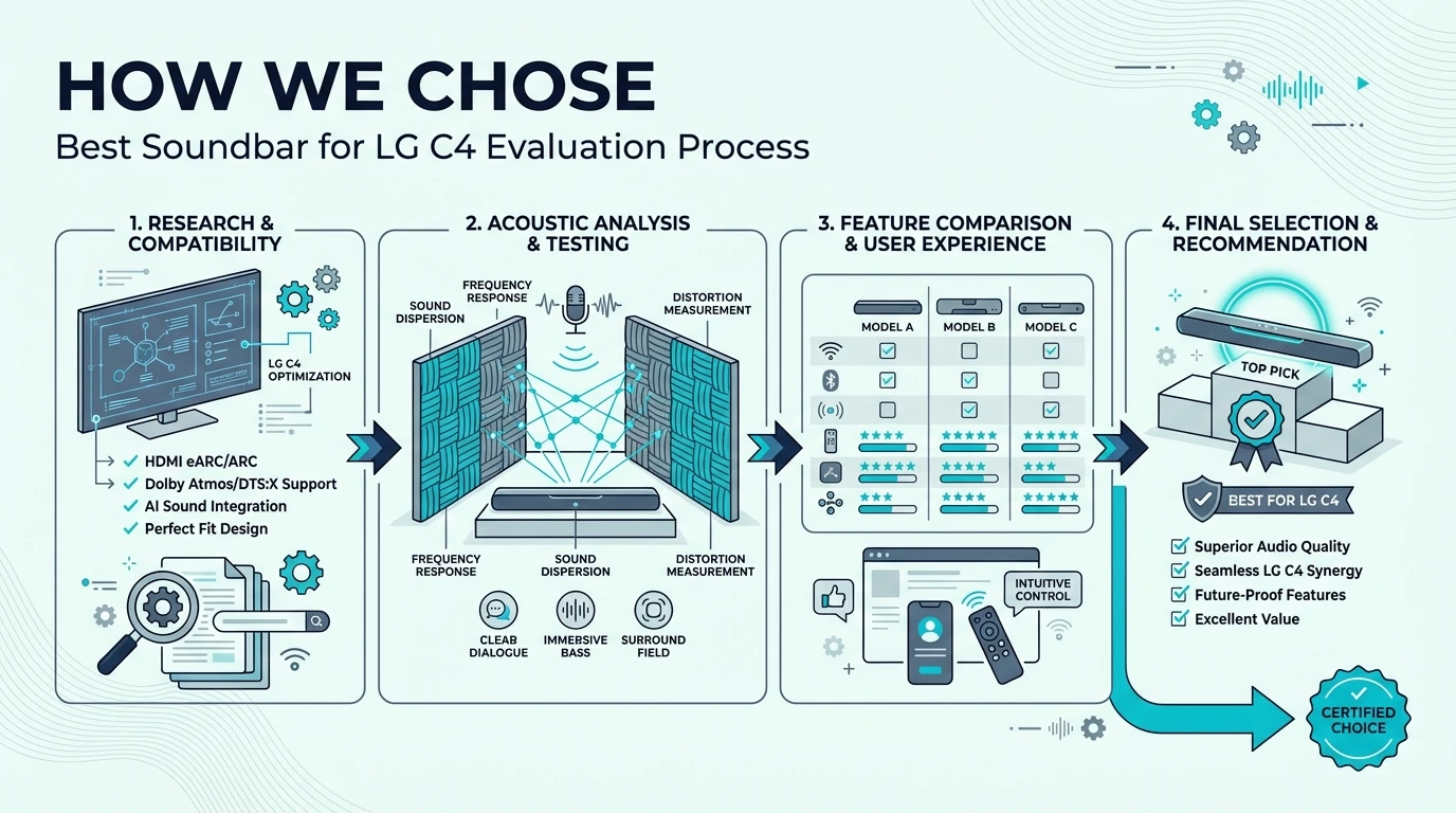 How soundbars for the LG C4 were chosen