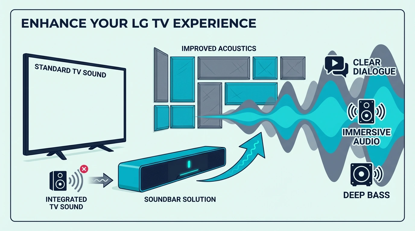 Whether an LG TV needs a separate soundbar