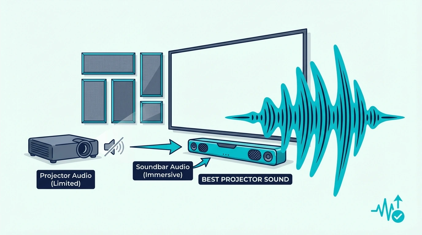 Ways to improve projector sound with a soundbar