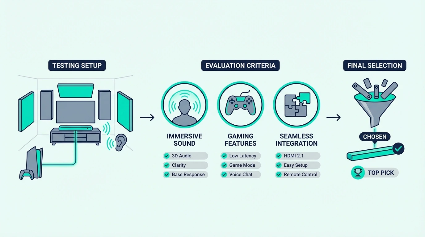 How PS5 soundbars were chosen for comparison