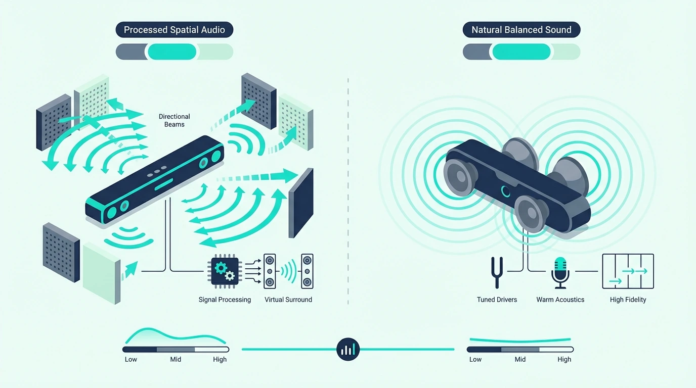 Bose and Harman Kardon soundbars compared side by side