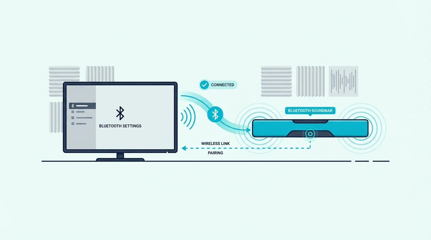 Checking whether a TV can connect to a soundbar over Bluetooth