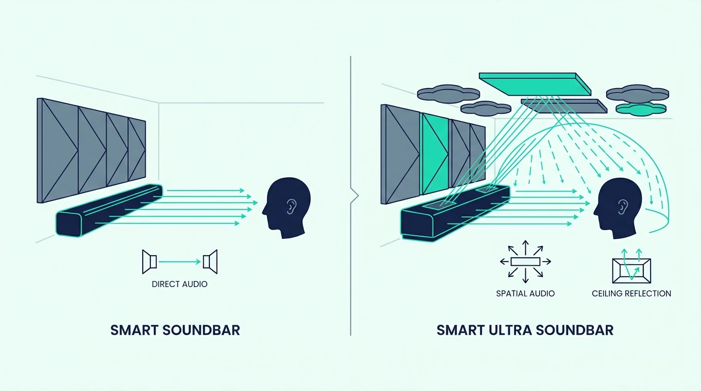 Bose Smart Soundbar and Bose Smart Ultra Soundbar differences