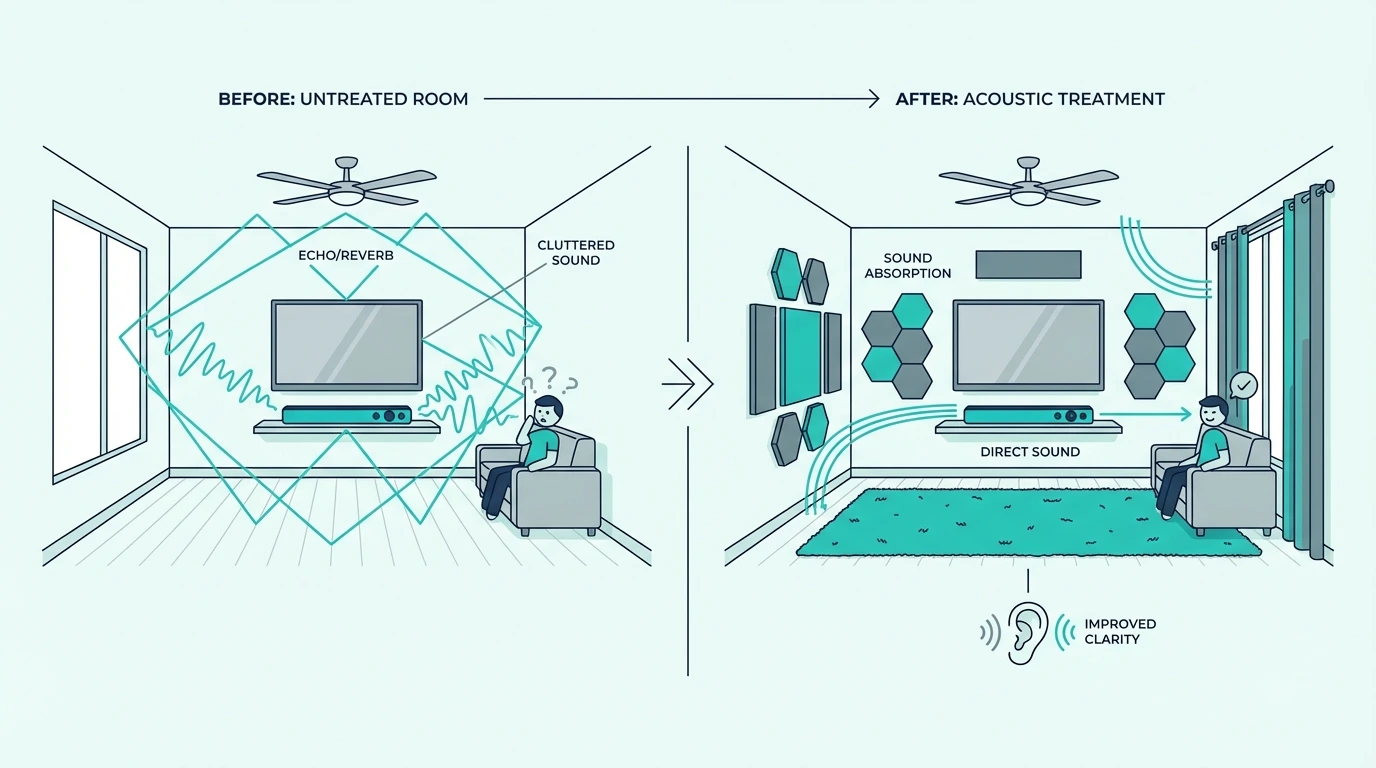 Room scenarios where a soundbar makes the biggest difference