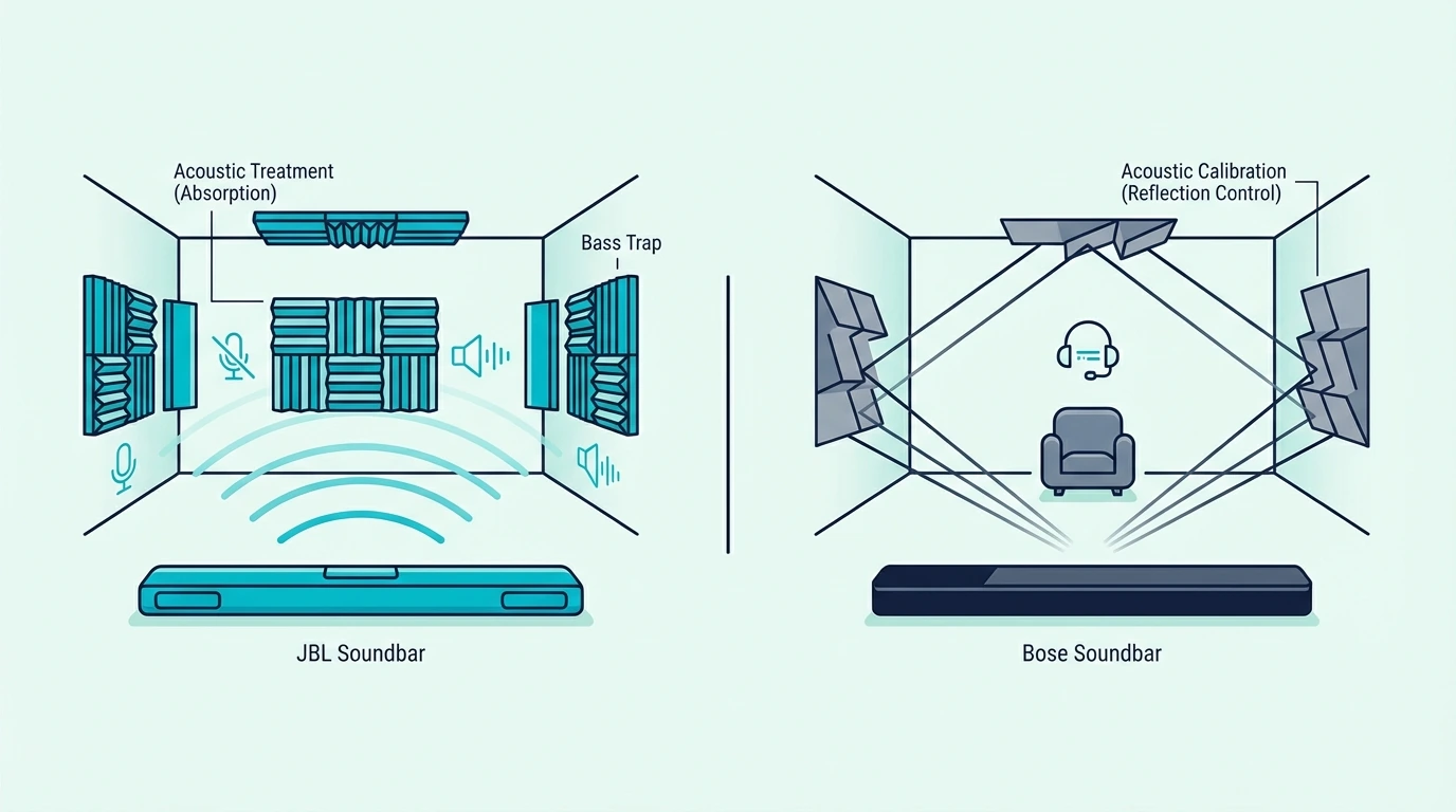 Choosing between JBL and Bose soundbar features
