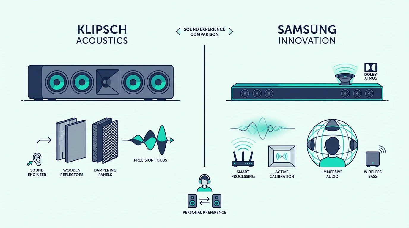 Choosing between Klipsch and Samsung soundbars for TV audio