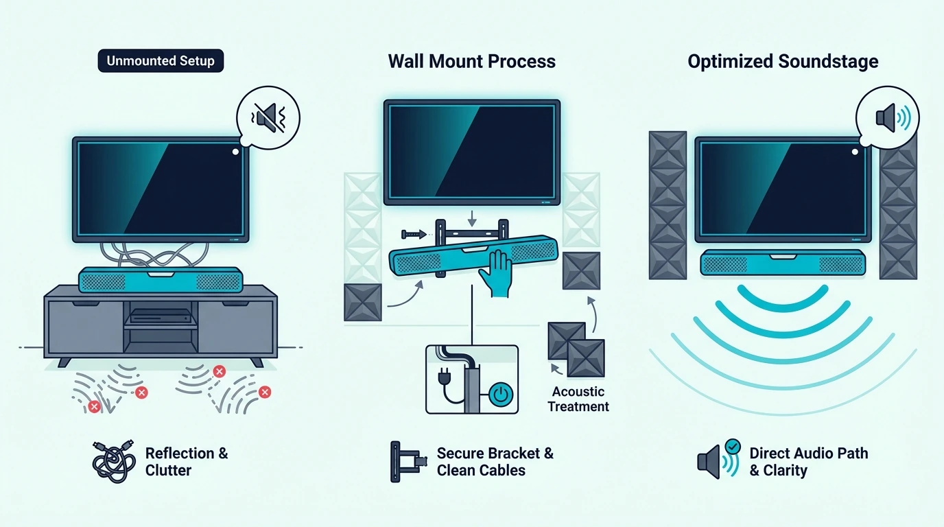 Why soundbar mounting position matters