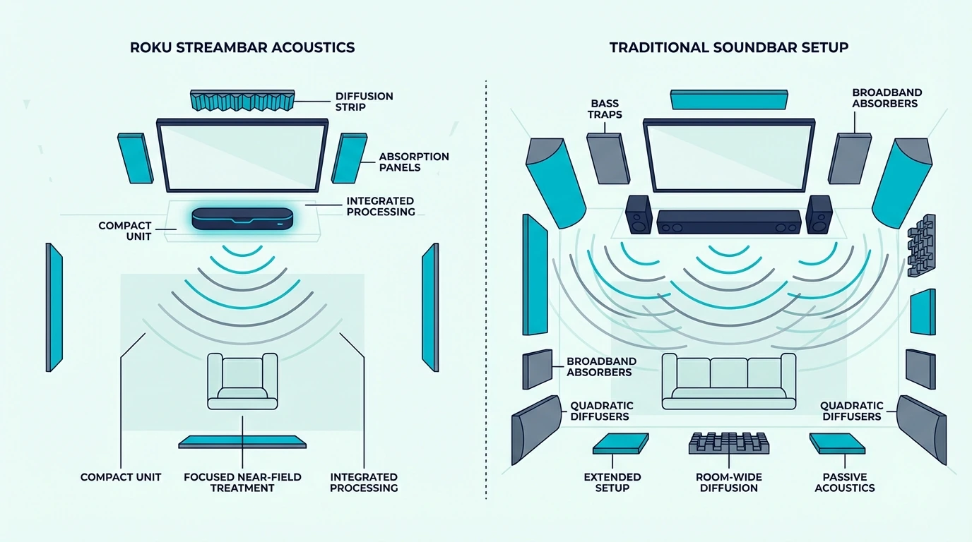 Streaming and audio differences between Roku Streambar and soundbar