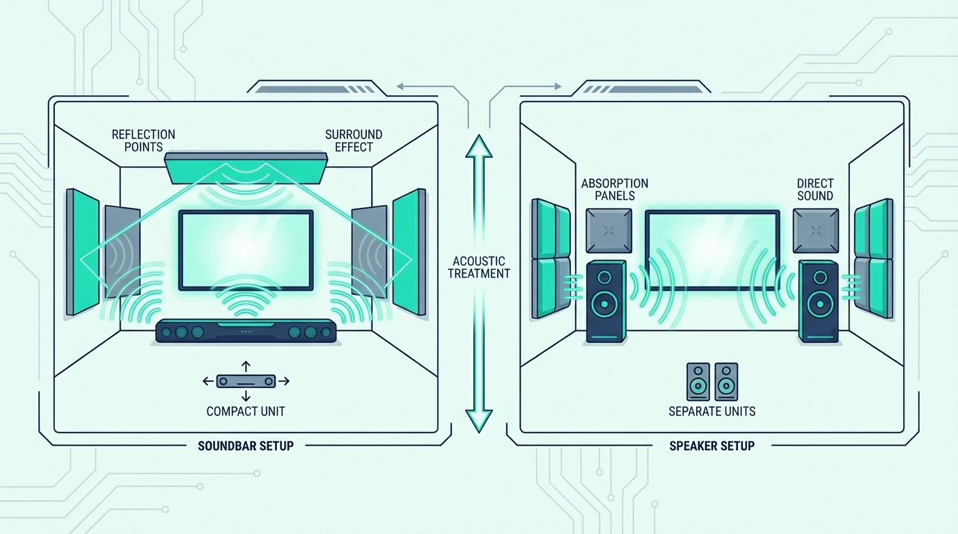 Budget comparison for soundbars versus speaker systems