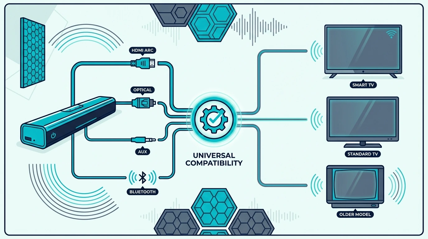 TV connection types that determine soundbar compatibility