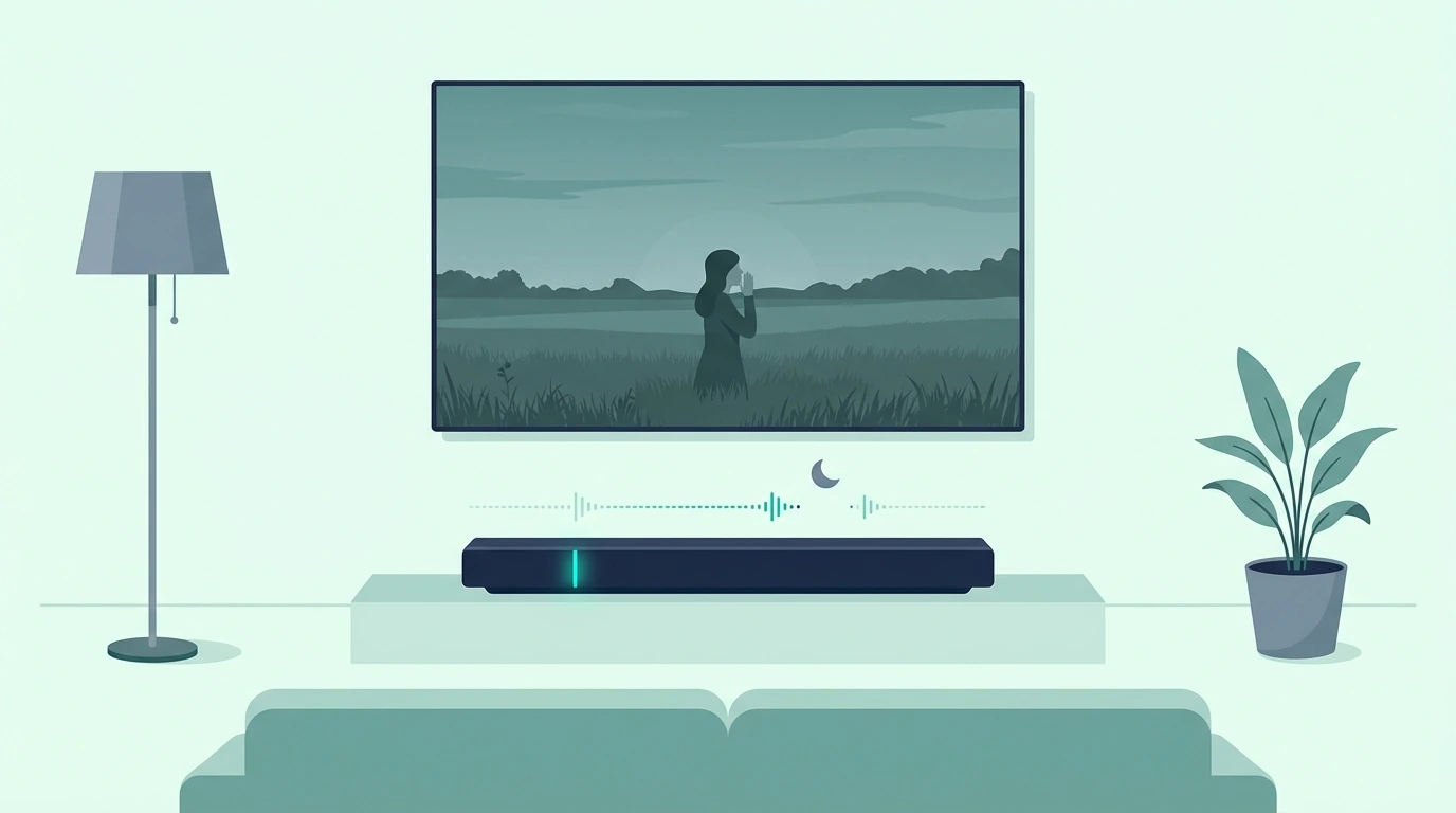 Quiet scene audio causing a soundbar to seem like it cuts out