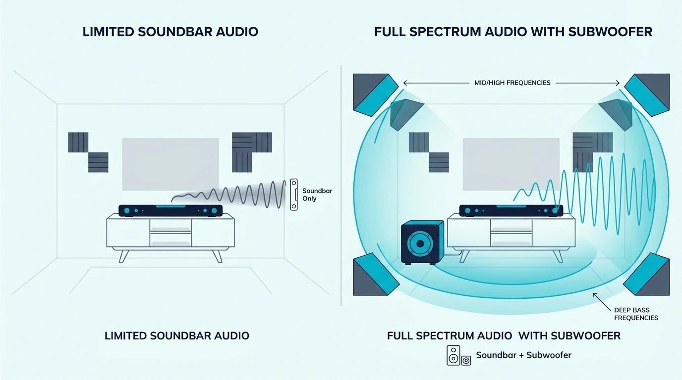 When a soundbar subwoofer is worth adding