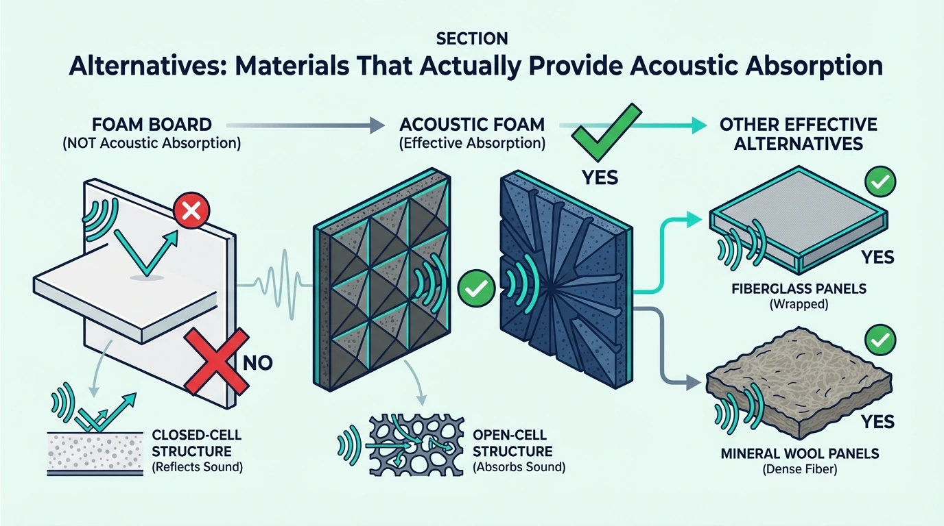Materials that actually provide acoustic absorption