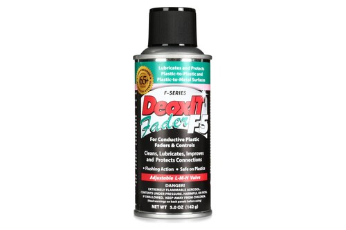 the CAIG DeoxIT FaderLube F5 spray