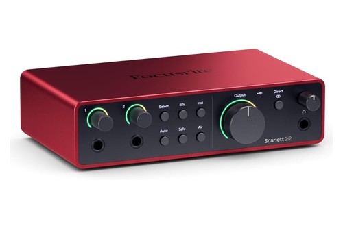 the Focusrite Scarlett 2i2 (4th Gen)