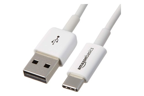 the Amazon Basics USB-A to USB-C cable