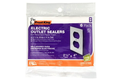 Frost King’s foam outlet sealers