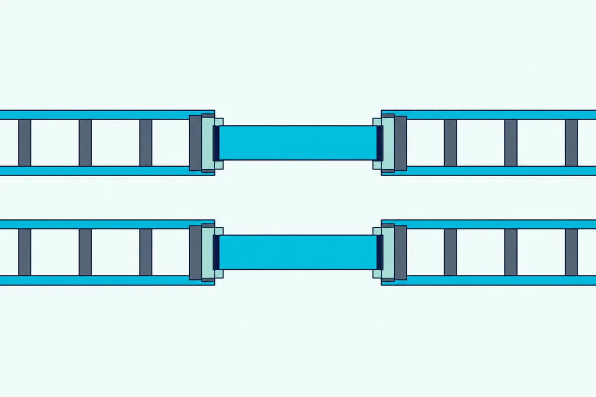 Two solid doors back to back in a double wall, each in its own frame with an air gap between
