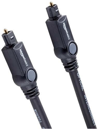 Amazon Basics Toslink Digital Optical Audio Fiber Cable 6ft