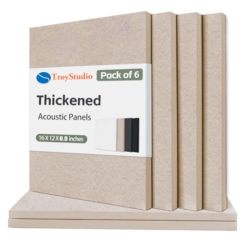 TroyStudio Thickened Felt Acoustic Panels (6-pack)