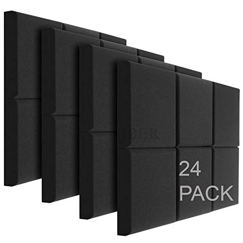 JBER Acoustic Studio Foam (24-pack, 2-inch)