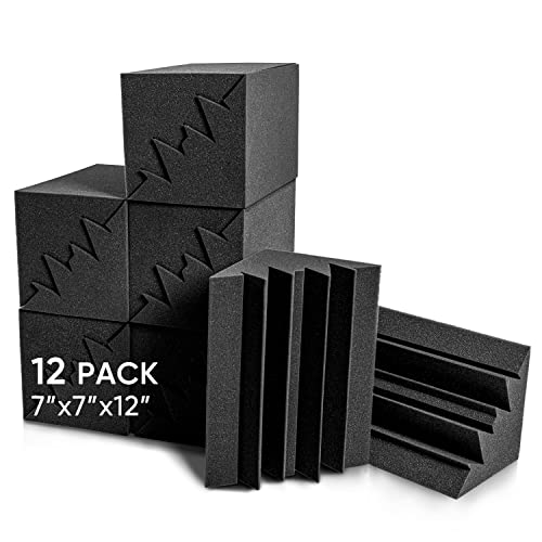 12-Pack Corner Bass Trap Foam Set