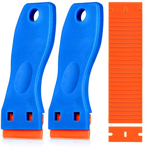 KUSUFEFI plastic razor blade scraper (60 blades)