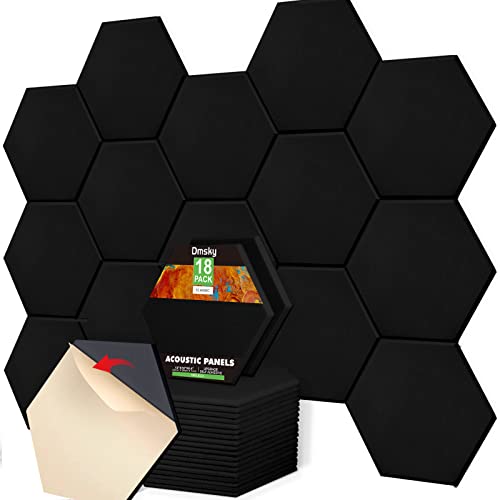 18 Pack Self-Adhesive Acoustic Foam Panels (12x10, 0.4 inch)